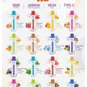 魅嗨 MEHA VBar 小白條一次性 (8500口 一次性電子煙) (即用款)